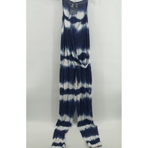 Young Fabulous And‎ Broke Jumpsuit Women's Medium Blue Tie Dye Jogger Artsy Y2K